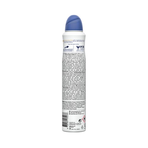 DOVE Original Desodorante en spray para mujer sin alcohol y protección antitranspirante hasta 48 horas 200 ml.
