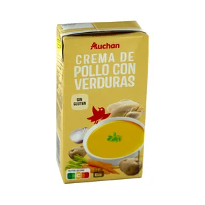 PRODUCTO ALCAMPO Crema de pollo con verduras lista pa calentar y comer 500 g.