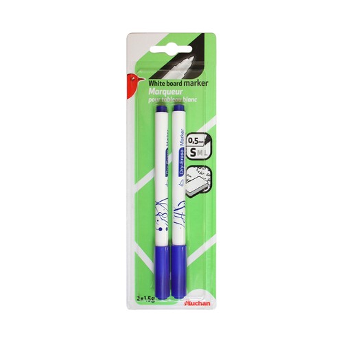 2 Marcadores De Pizarra Azules ALCAMPO