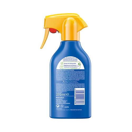 NIVEA Sun Spray solar protector e hidratante con factor de protección 30 (alta) protege & hidrata 270 ml.