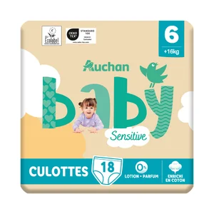 PRODUCTO ALCAMPO Baby sensitive Pañales talla 6 (+16 kg) 18 uds.