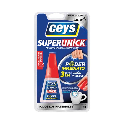 Pegamento instantáneo CEYS UltraUnick, aplicación pincel, 5grs.