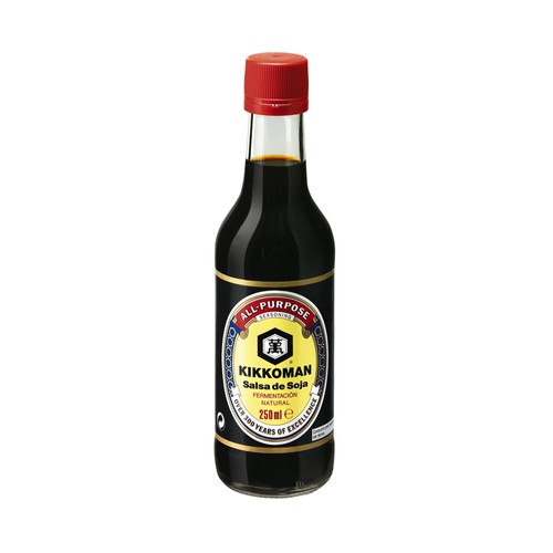 KIKKOMAN Salsa de soja frasco de 250 ml.
