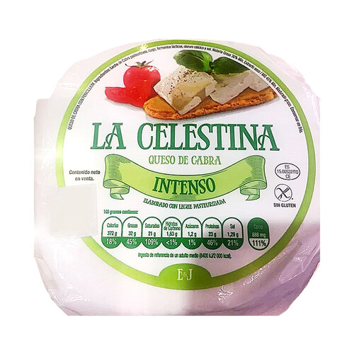 LA CELESTINA Queso de cabra intenso, pasta blanda veteada con penecilium Roquefort LA CELESTINA 400 g