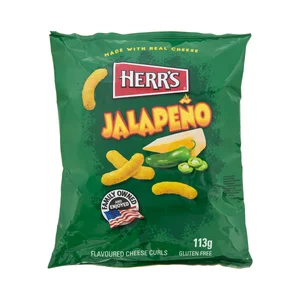 HERR"S Curl Gusanitos de jalapeño cheese 115 g.