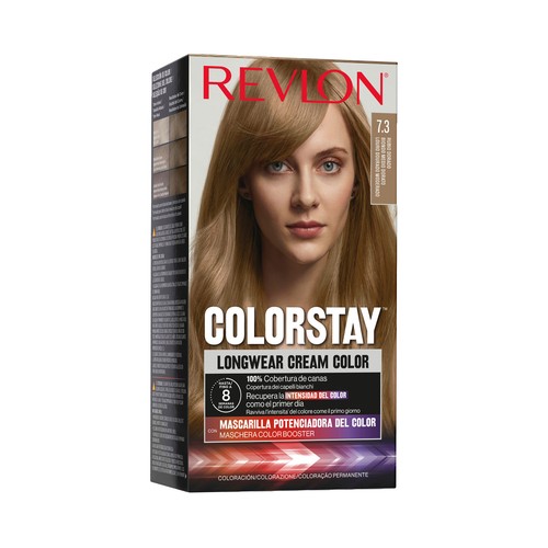 REVLON Coloración permanente tono 7.3 Rubio dorado REVLON Colorstay.