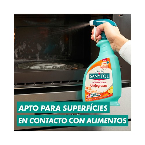 SANYTOL Limpiador de cocinas desinfectante y desengrasante en pistola 750 ml.