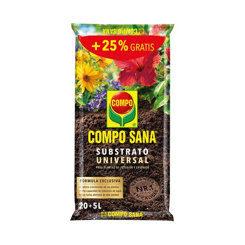 Sustrato universal 20+5 litros, COMPO.
