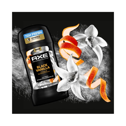 AXE Black vanilla Desodorante en stick para hombre, antitranspirante hasta 72 horas 50 ml.