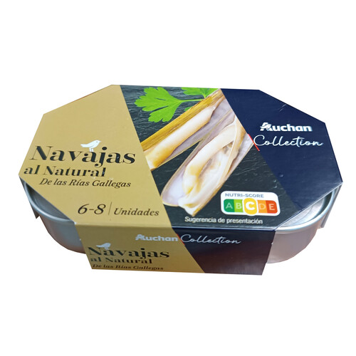 ALCAMPO GOURMET Navajas Rías Gallegas al natural ALCAMPO GOURMET 63 g.