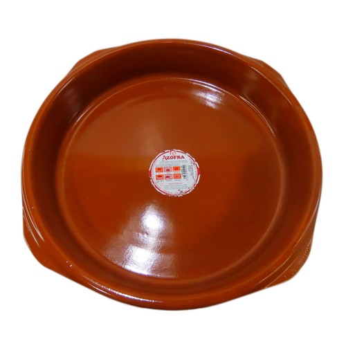 Cazuela 40cm barro sin plomo, vitro. AZOFRA