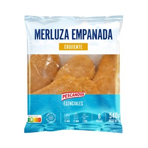 Imagen de PESCANOVA Esenciales Filetes de merluza con empanado crujiente 540 g.