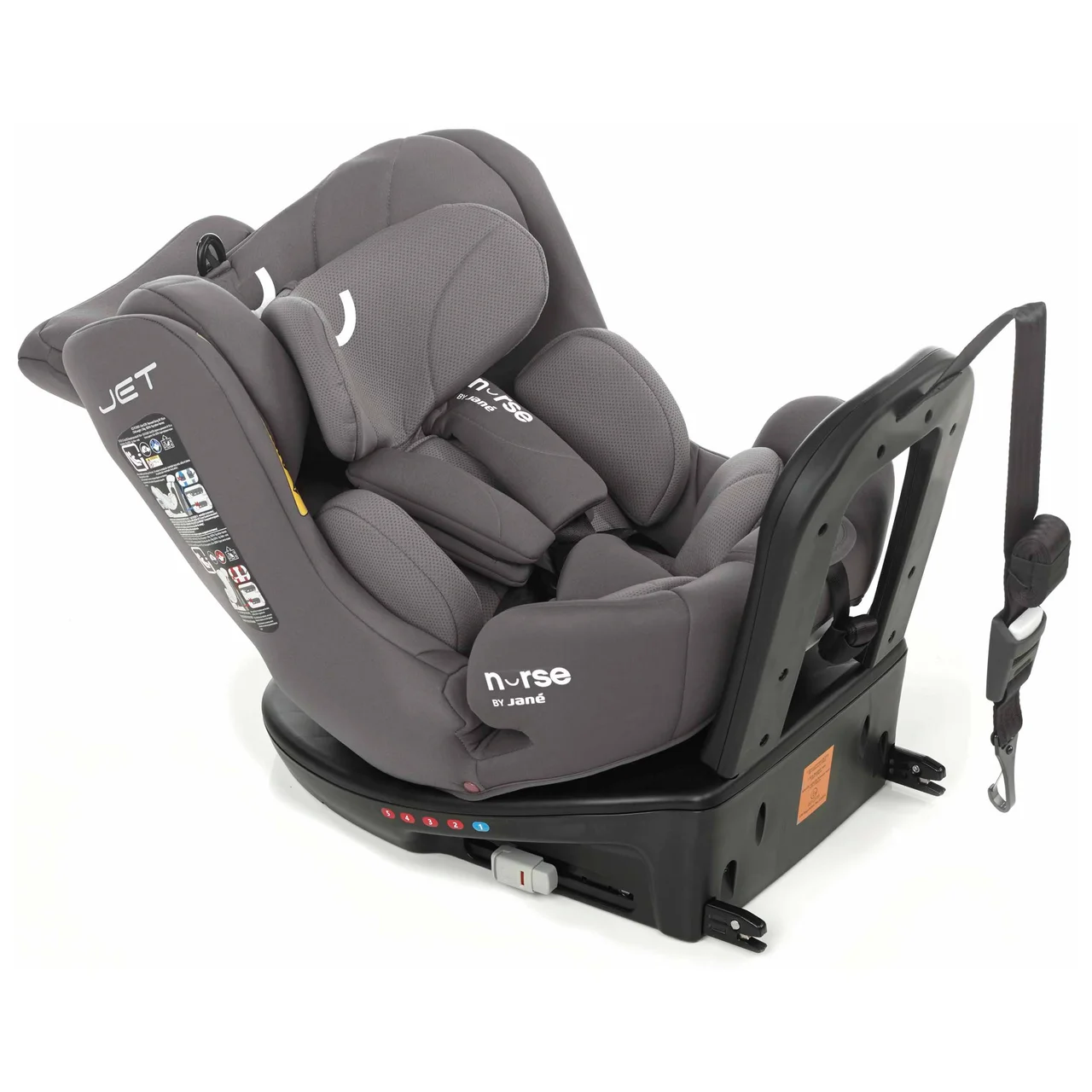 Silla auto NURSE 40-150 JET SIZE ISOFIX, giratoria, evolutiva.