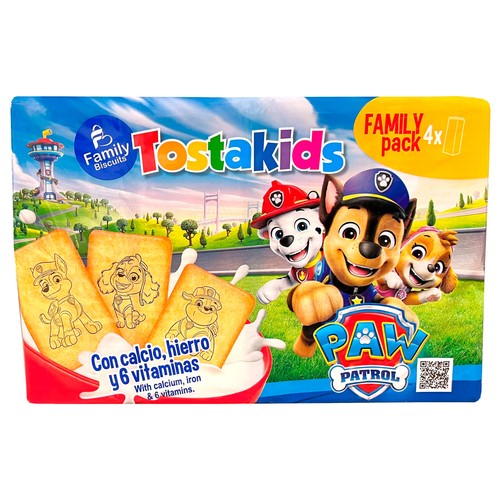 TOSTAKIDS galletas Paw patrol 800g