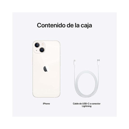 Apple iPHONE 13 128GB blanco, pantalla 15,4cm (6,1). MLPG3QL/A