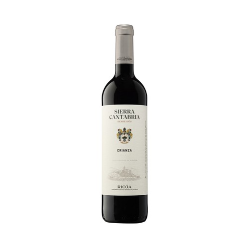 SIERRA CANTABRIA  Vino tinto crianza con D.O. Ca. Rioja botella 75 cl.