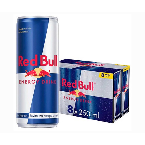 Bebida energética RED BULL pack 8 uds. x 250 ml.