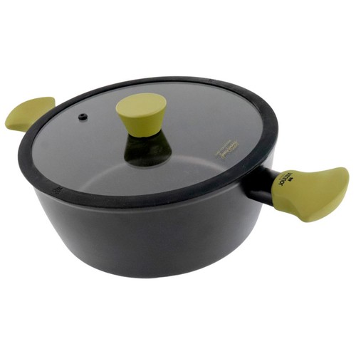 Cacerola 24cm, acero forjado inducción con tapa, VITRINOR Liebana Colección