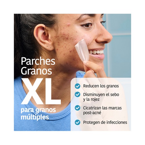 IROHA NATURE Parches anti - granos XL, para eliminar varios a la vez 5 uds.