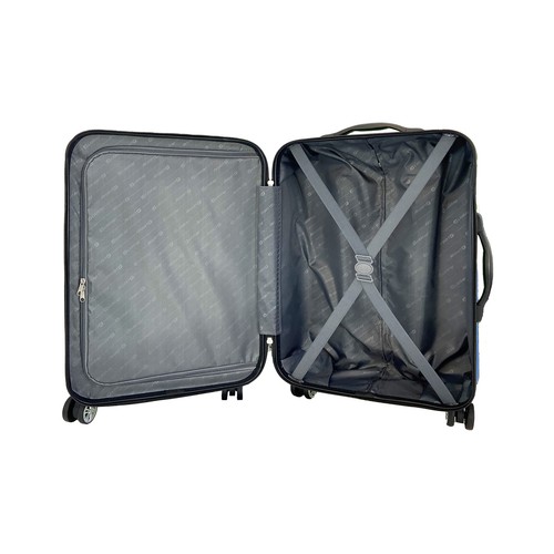 Maleta mediana rígida tipo trolley SPOTILIGHT, ABS, 4 ruedas dobles, 41x60x23 cm, color azul, AIRPORT ALCAMPO.