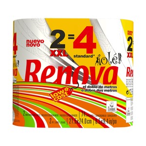 Imagen de RENOVA ¡Ole! Rollo de cocina compacto XXL (74 servicios) 2 uds.