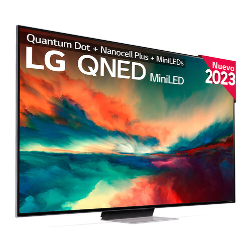 Televisión 165,1 cm (65) QNED MiniLED LG 65QNED866RE 4K, HDR, SMART TV, WIFI, BLUETOOTH, TDT T2, USB reproductor y grabador, 4HDMI, 100HZ.