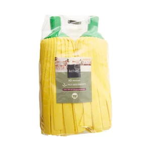 ACTUEL Fregonas sintéticas de color amarillo 2 uds.