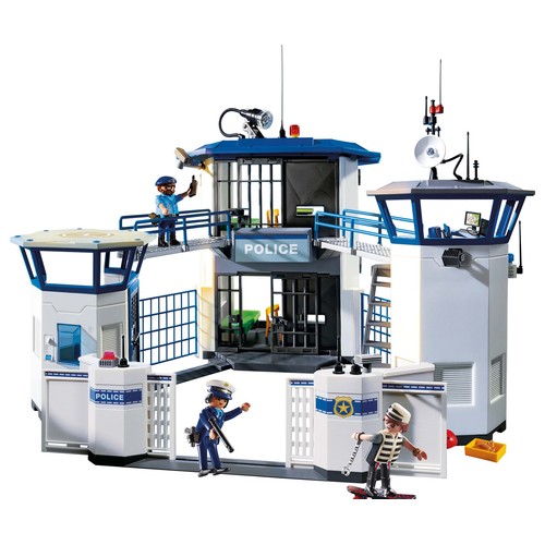 Playset Comisaría de Policía con Prisión PLAYMOBIL City Action 6919.
