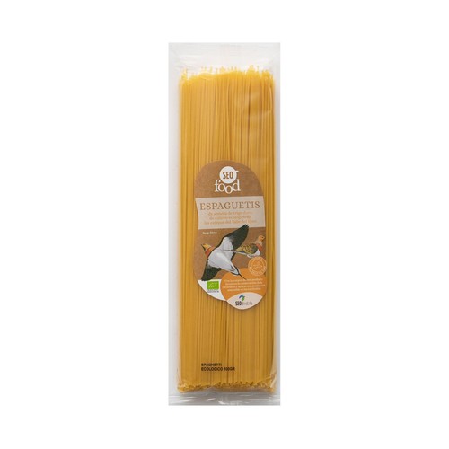SEO FOOD Espaguetis de semóla de trigo duro ecológica 500 g.
