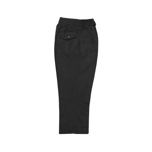 Pantalón de uniforme premium con cintura elástica gris, talla 4.