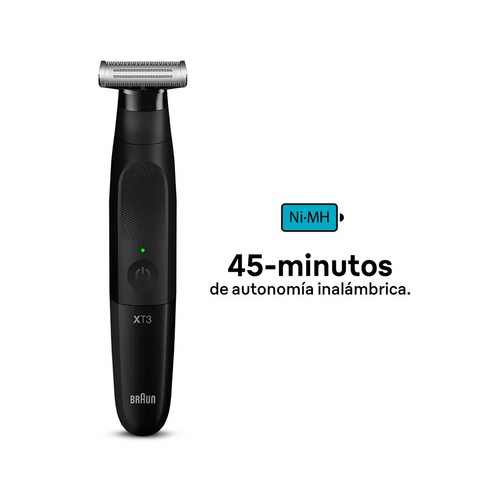 Depiladora BRAUN XT3100, uso sin cable, 3 accesorios, autonomía hasta 45 min