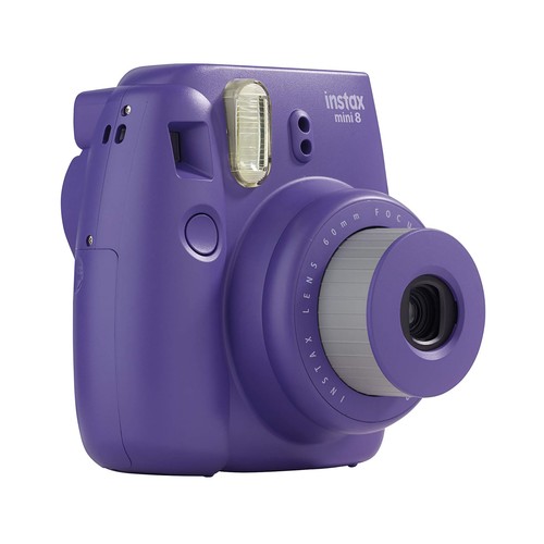 Cámara instantánea FUJIFILM INSTAX MINI 11, espejo para selfie, color morado.