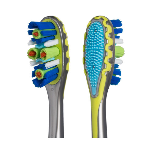 COLGATE Cepillo de dientes medio, con 4 zonas de acción que ayudan a eliminar las bacterias bucales COLGATE 360 Advanced.