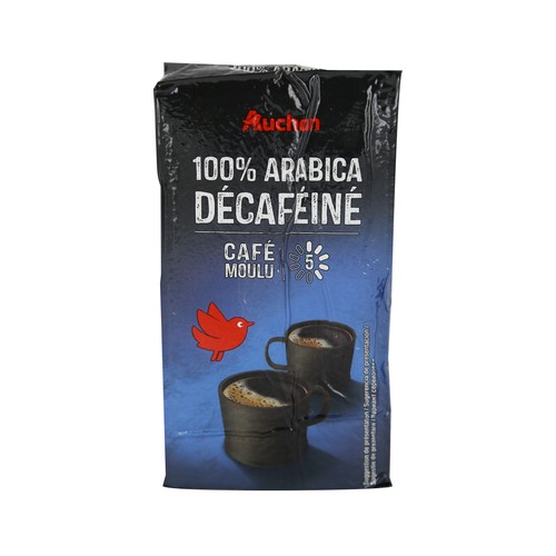 Café molido descafeinado 100 % Arábica PRODUCTO ALCAMPO 250 g.