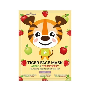 7TH HEAVEN Mascarilla facial de tigre, revitalizante y refrescante, con infusión de manzana y fresa 7TH HEAVEN.