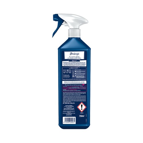 LA DROGUERIA 1919 Limpiador con espuma antical con vinagre y ácido cítico, olor frambuesa 750 ml.