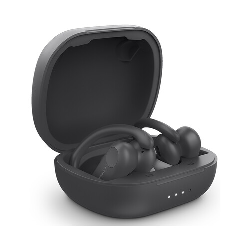 Auriculares bluetooth tipo deportivos ENERGY SISTEM Sport 4 True Wireless Graphite, micrófono, 5h de autonomía, color grafito.