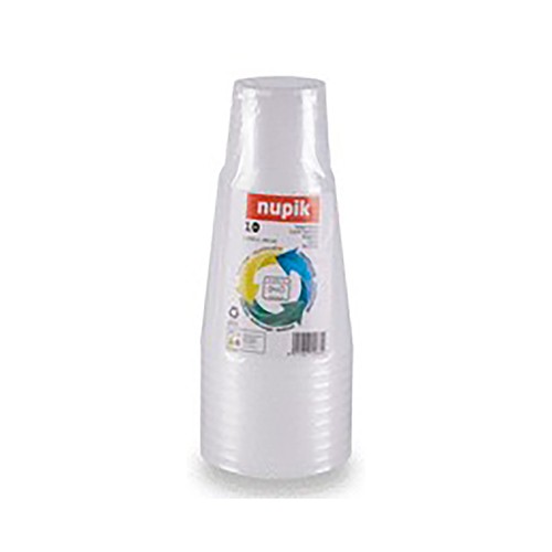 Pack de 10 vasos reutilizables de litrona de 120cc, NUPIK
