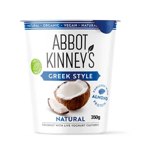ABBOT KINNEY´S Postre estilo griego de coco ecológico 350 g.