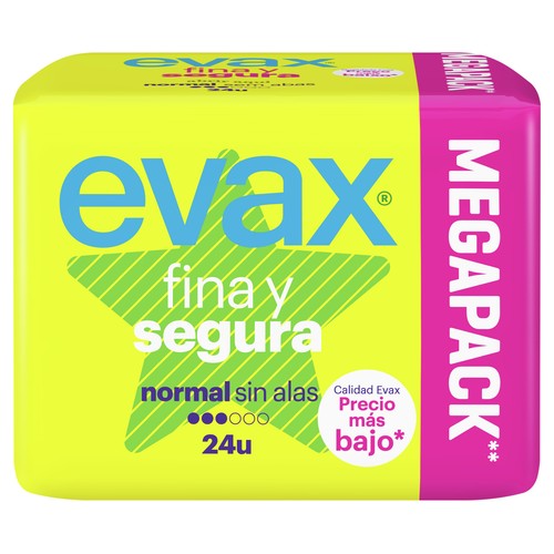 EVAX Compresas normal EVAX Fina y segura 24 uds