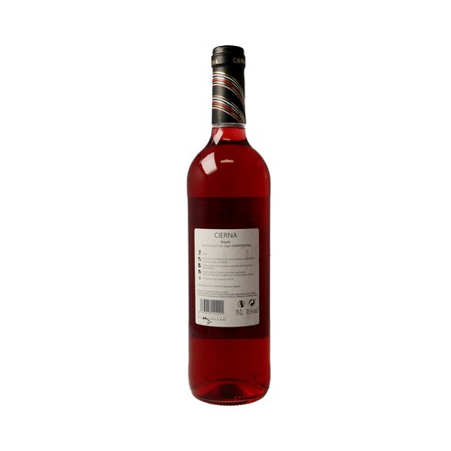 Vino rosado con denominación de origen Somontano CIERNA botella de 75 cl.