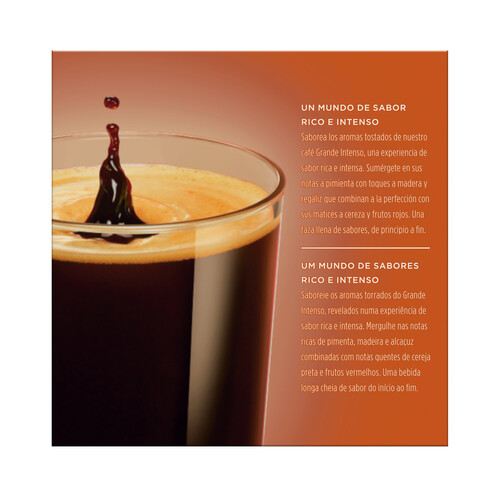 NESCAFÉ DOLCE GUSTO Café Grande Intenso en cápsulas NESCAFÉ DOLCE GUSTO 16 uds. 144 g.
