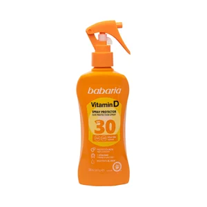 BABARIA Spray protector solar resistente al agua con FPS 30 (alto) 200 ml.