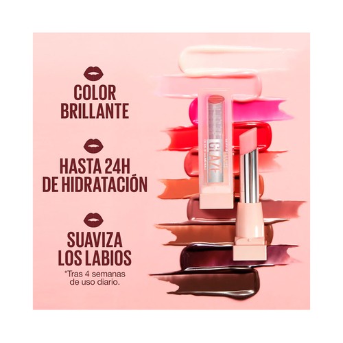 MAYBELLINE Lifter glaze tono 009 Latte crush Bálsamo de labios hidratante con color.