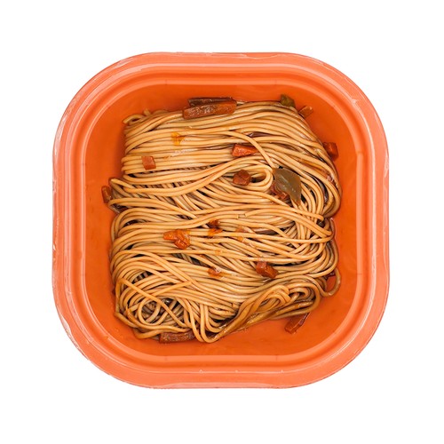 EMCESA Noodles con salsa Teriyaki y verduras, listos para calentar y comer 250 g.