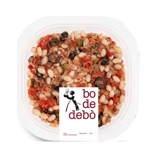 BO DE DEBÓ Ensalada fria de alubias con atún 300 g.