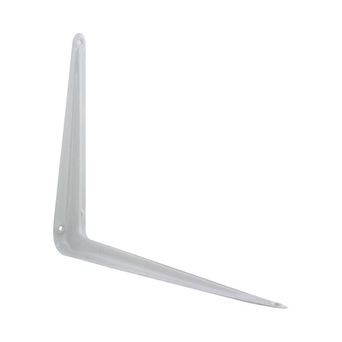 Escuadra fija con nervio 200x250mm., color blanco, ARREGUI.