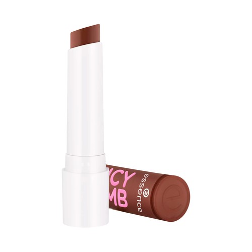 ESSENCE Juicy bomb tono 05 Choco-lot to handle, marrón oscuro Bálsamo labial brillante.
