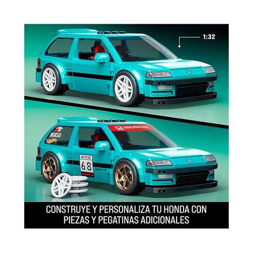 Mattel brick shop hot wheels speed  honda civic ef.MATTEL.