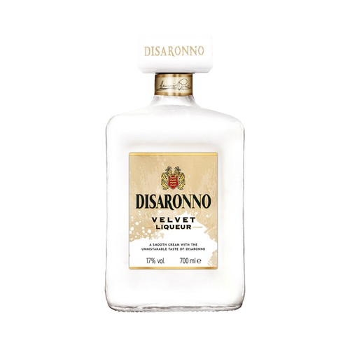 DISARONNO Crema licor de amaretto, de sabor suave y fresco DISARONNO Velvet botella de 70 cl.
